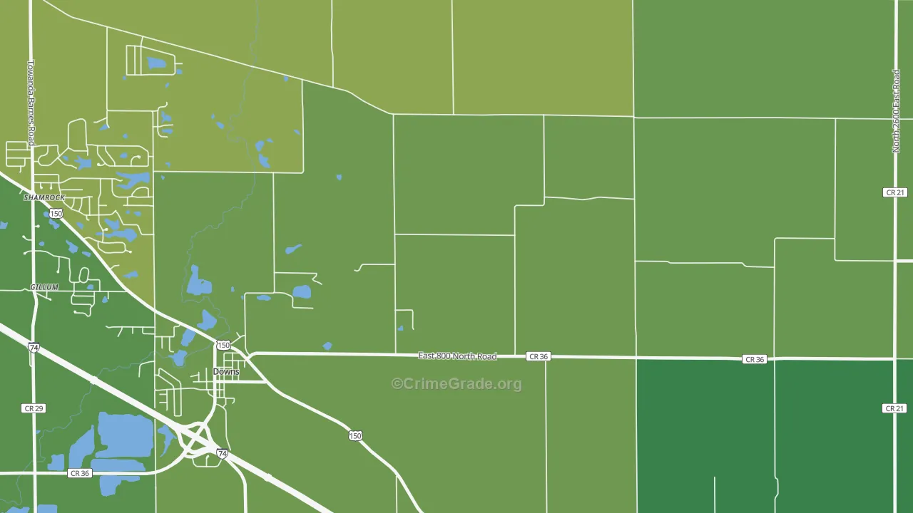 Holder, IL Map of Vehicle Theft Rates