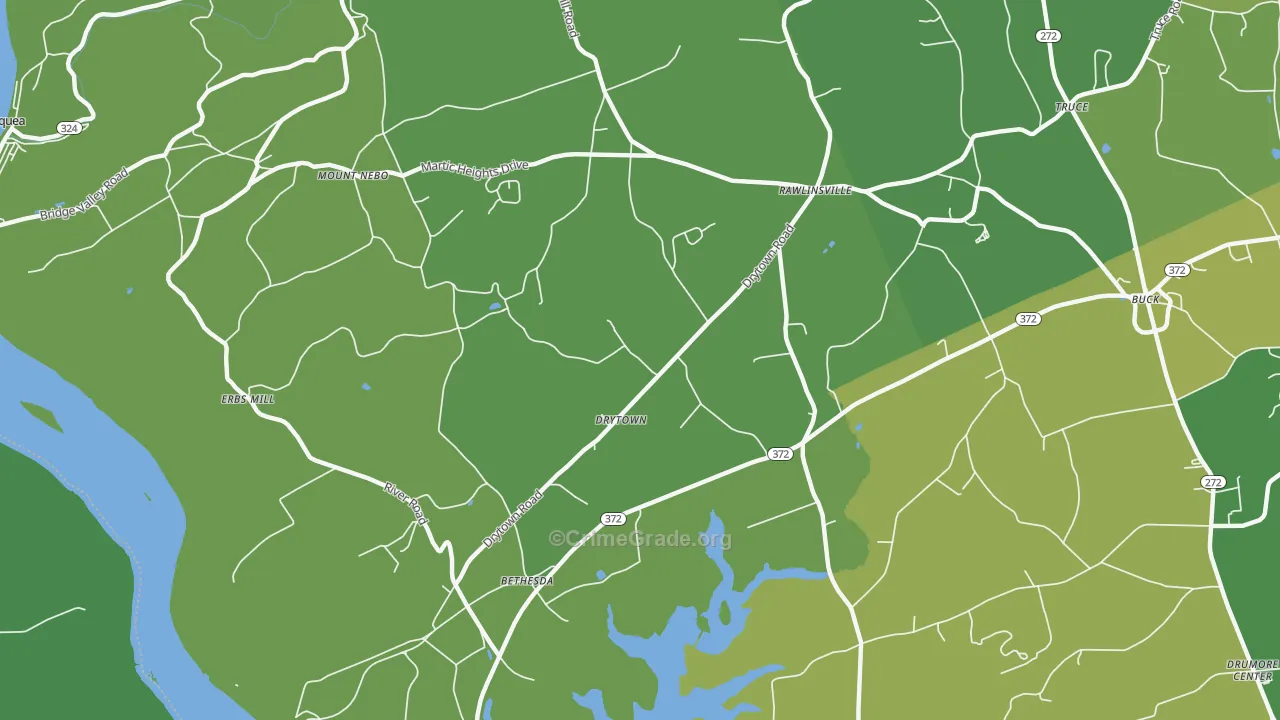 Holtwood, PA Map of Vehicle Theft Rates