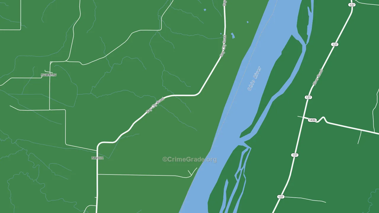 Homberg, IL Map of Vehicle Theft Rates