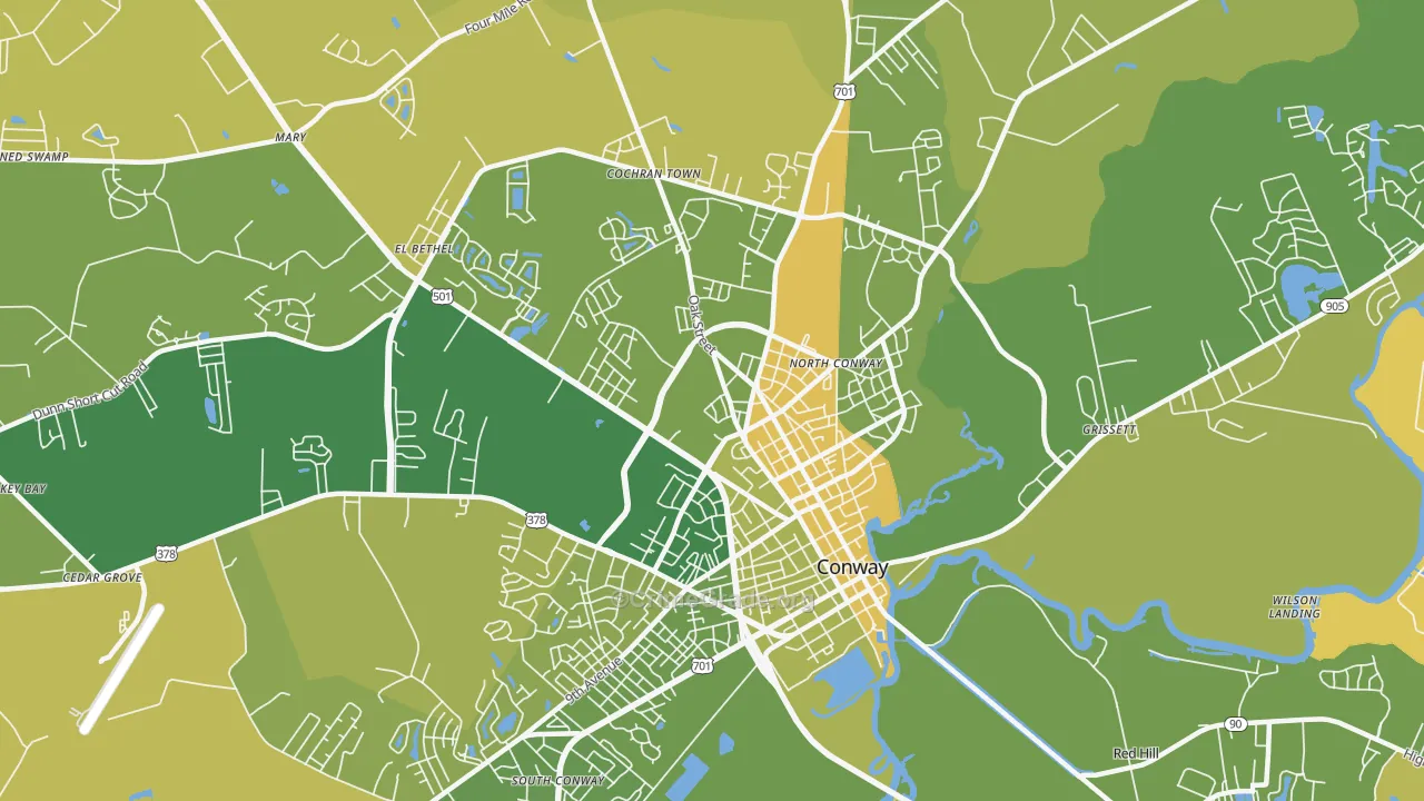 Homewood, SC Map of Vehicle Theft Rates