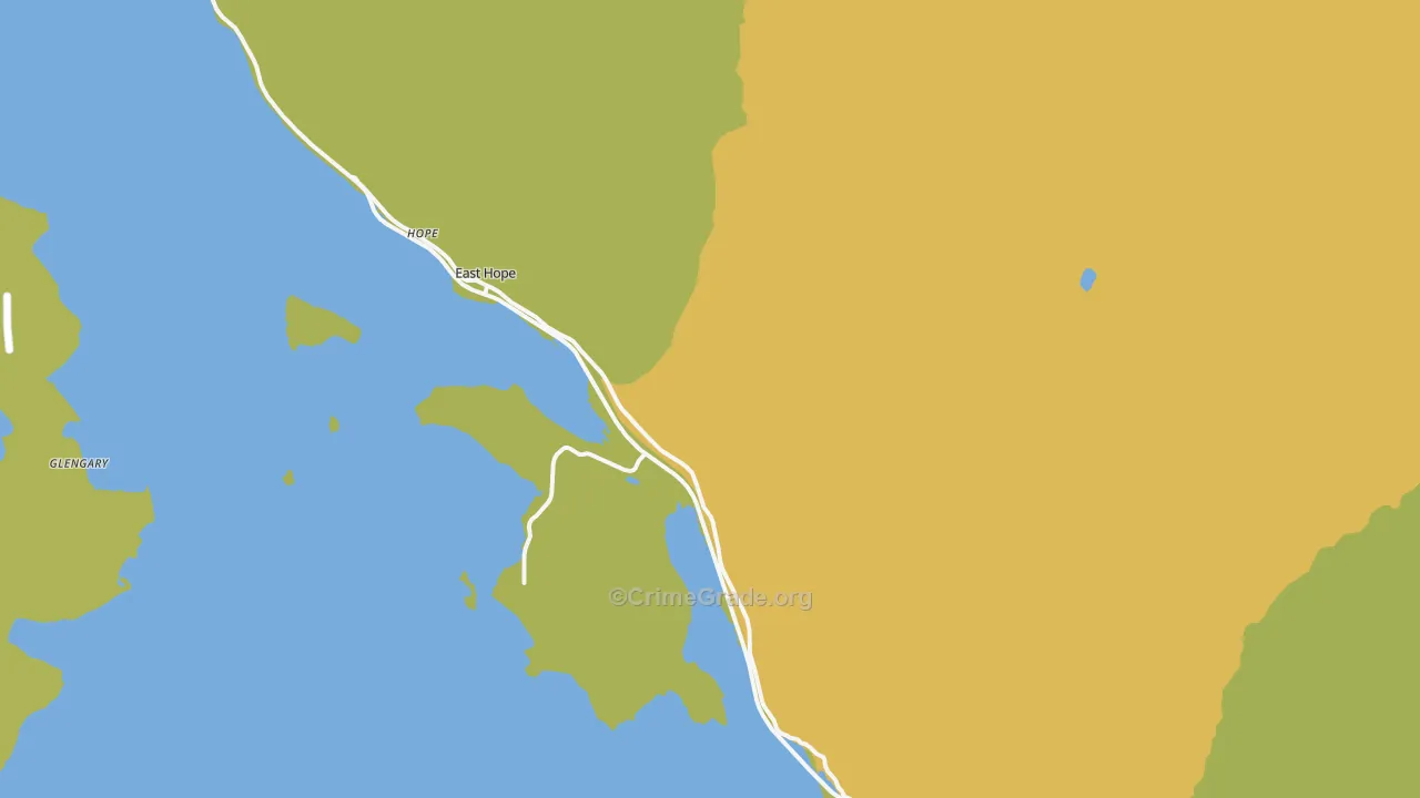 Hope, ID Map of Vehicle Theft Rates
