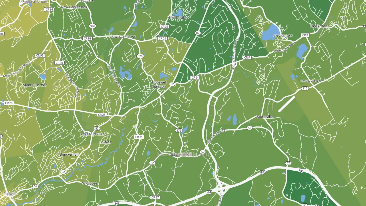 Hopewell Junction, NY Map of Vehicle Theft Rates