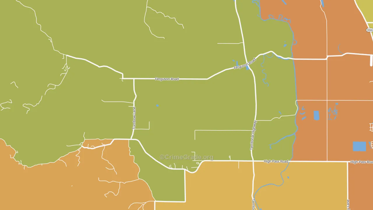 Horton, OR Map of Vehicle Theft Rates