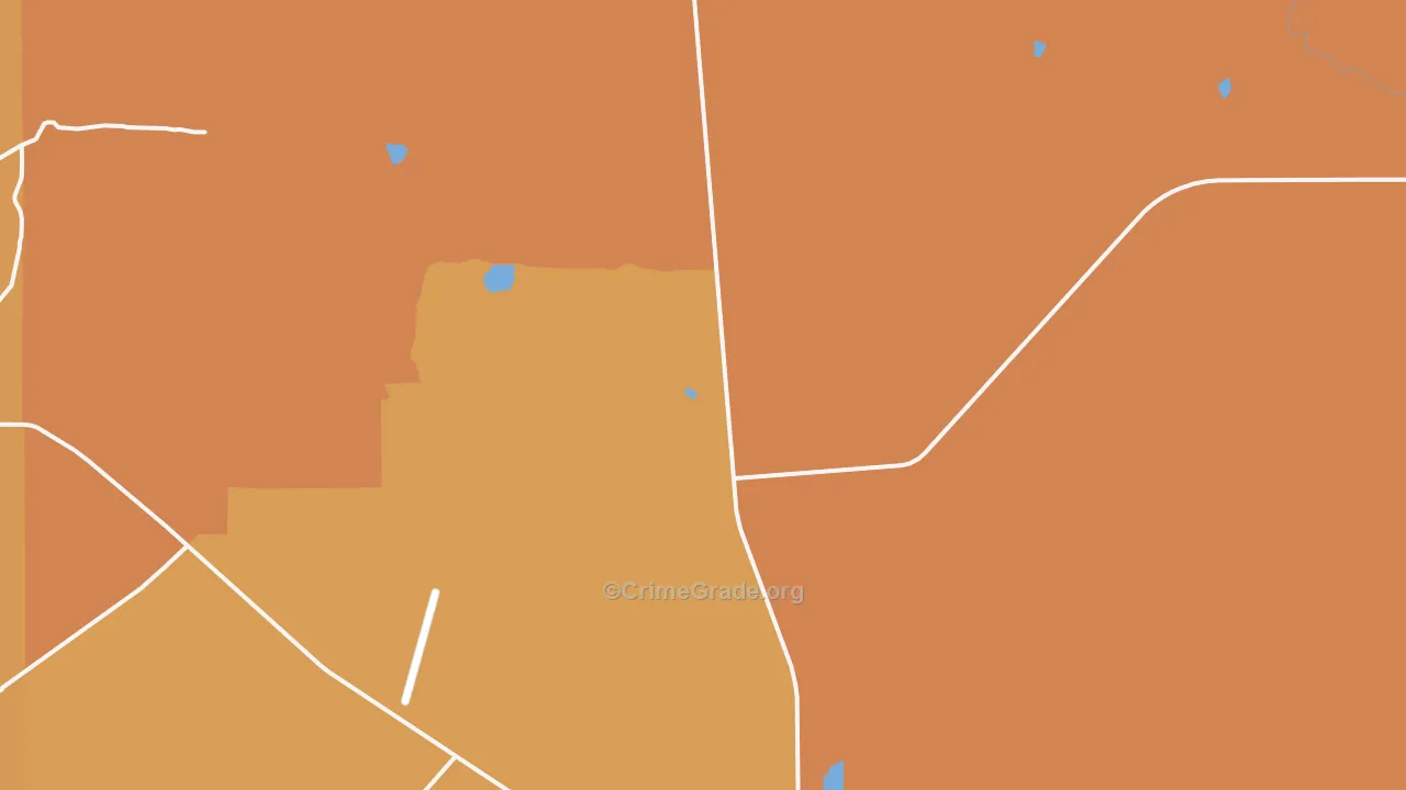 Hospah, NM Map of Vehicle Theft Rates