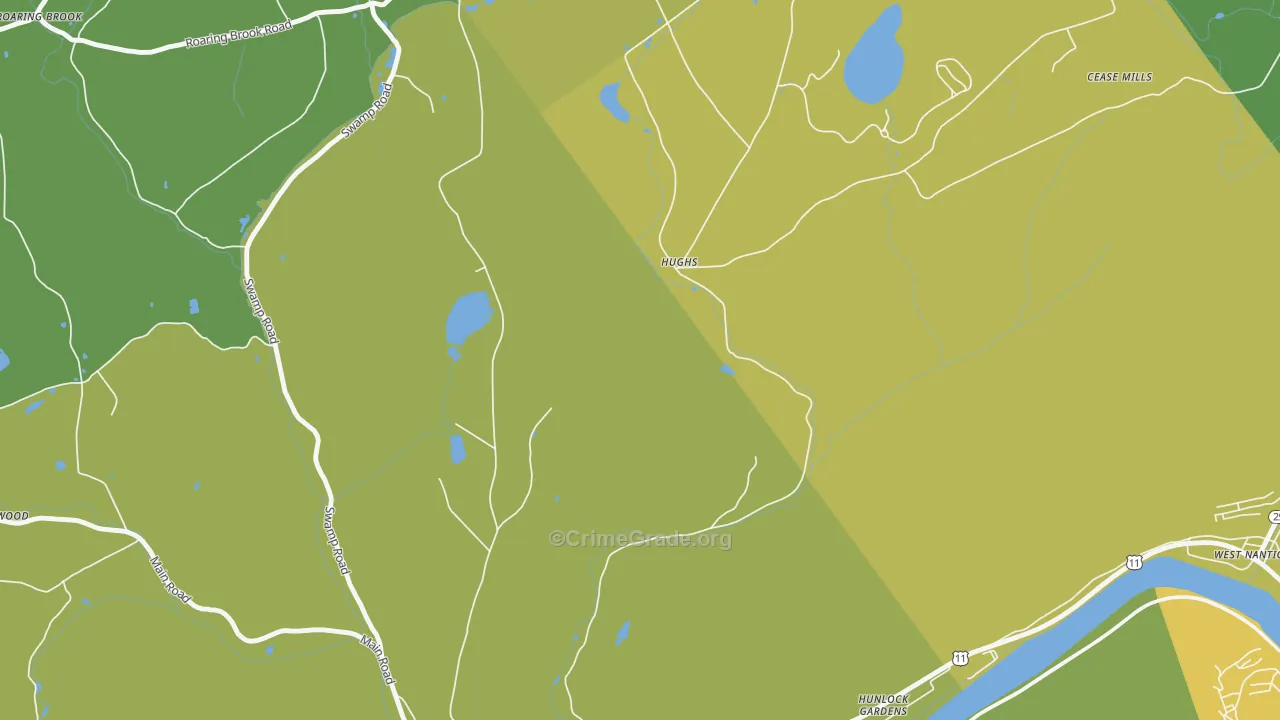 Hughs, PA Map of Vehicle Theft Rates