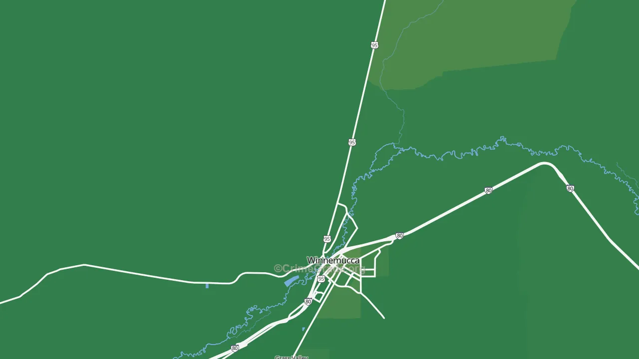 Humboldt County, NV Map of Vehicle Theft Rates