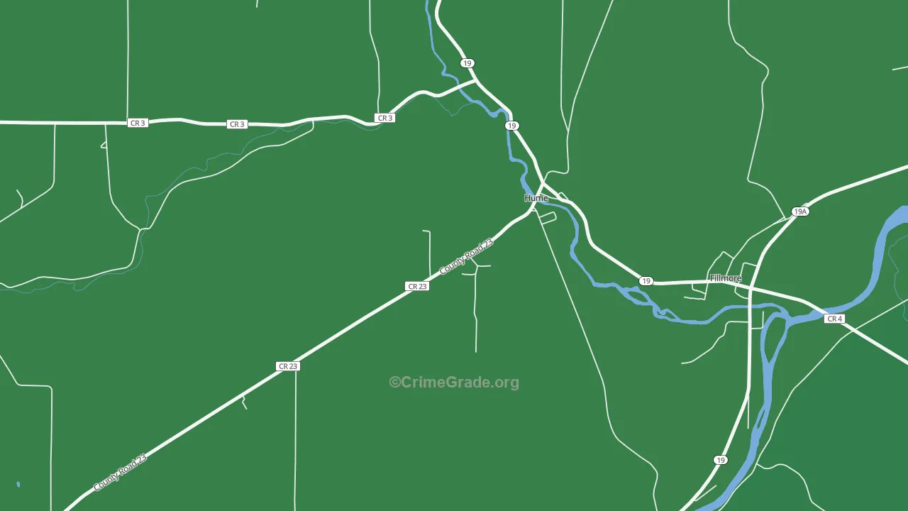 Hume, NY Map of Vehicle Theft Rates