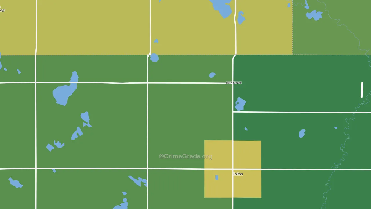 Huntimer, SD Map of Vehicle Theft Rates