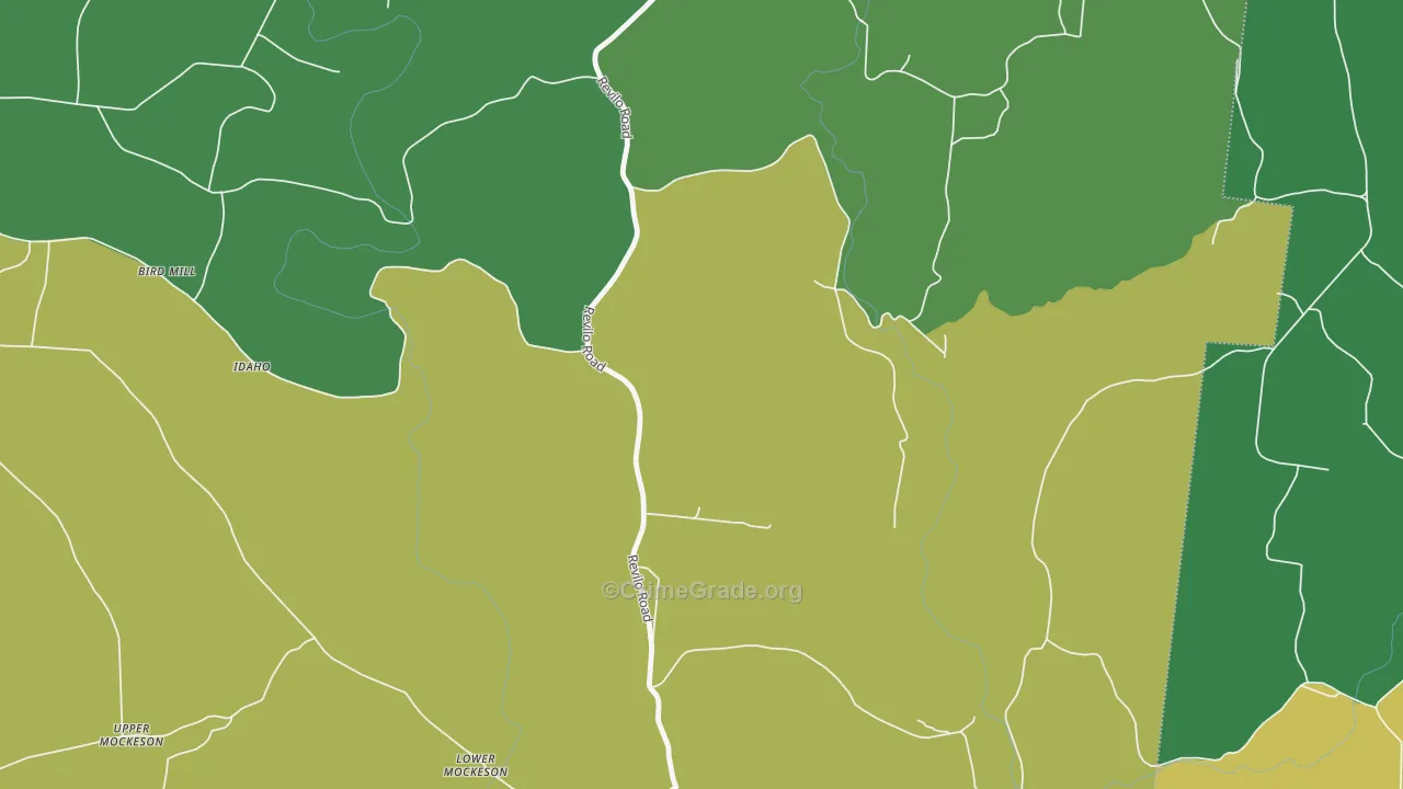 Idaho, TN Map of Vehicle Theft Rates