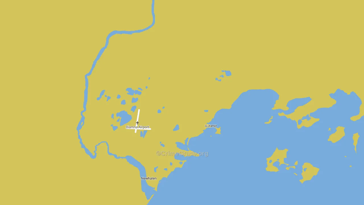 Iliamna, AK Map of Vehicle Theft Rates