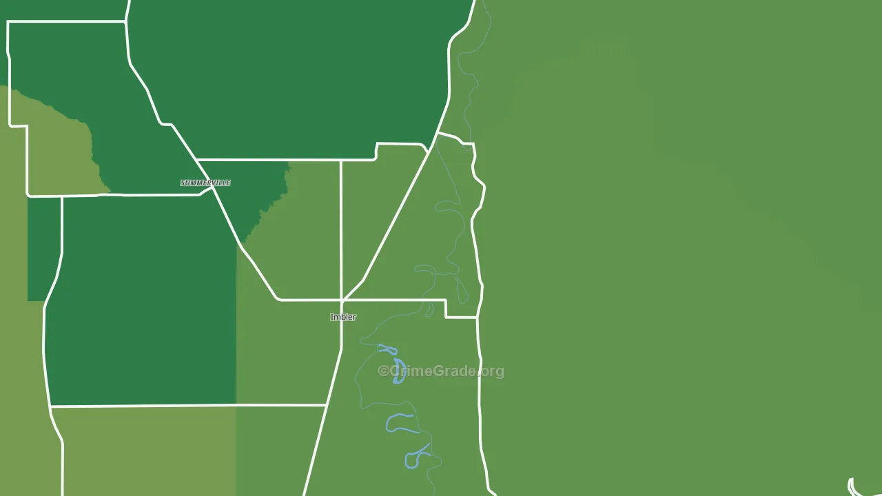 Imbler, OR Map of Vehicle Theft Rates