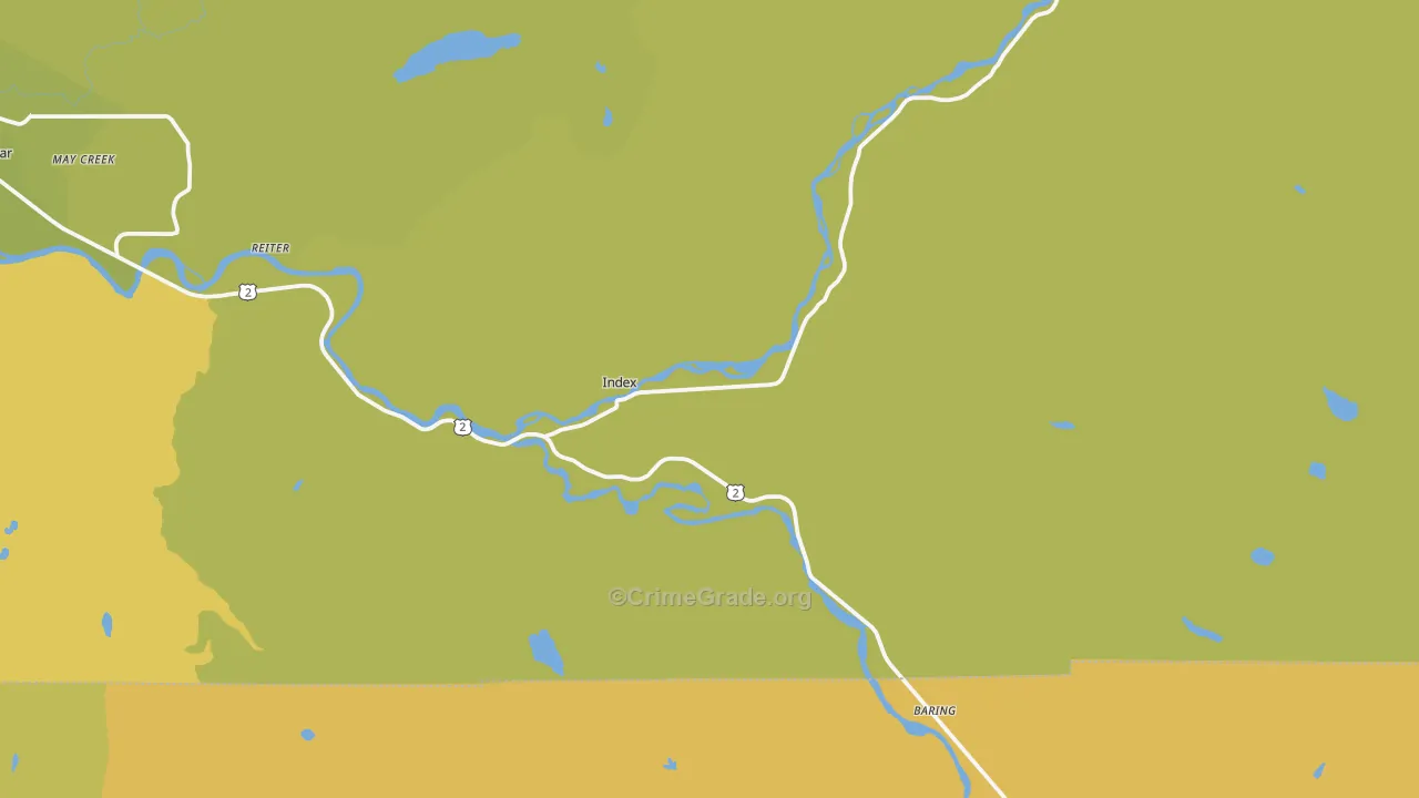 Index, WA Map of Vehicle Theft Rates