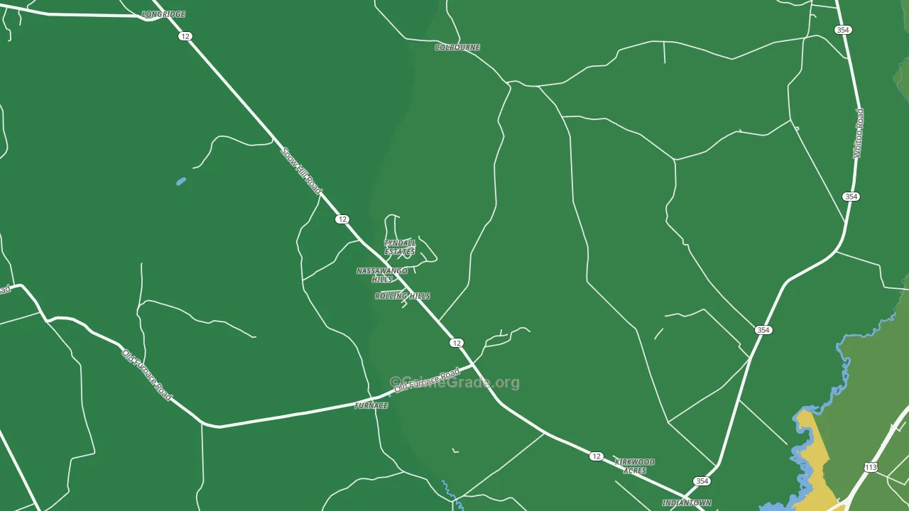 Indiantown, MD Map of Vehicle Theft Rates