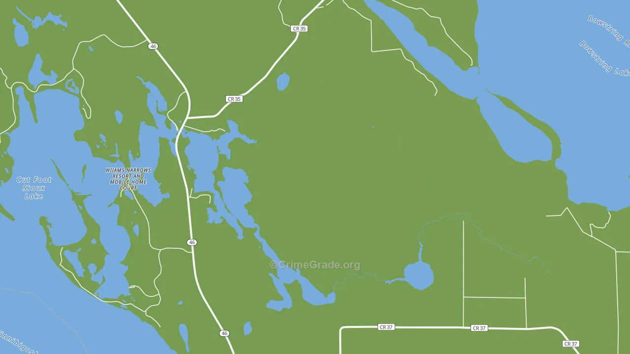Inger, MN Map of Vehicle Theft Rates