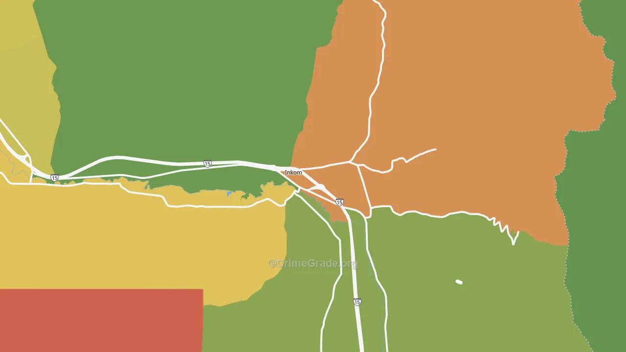 Inkom, ID Map of Vehicle Theft Rates