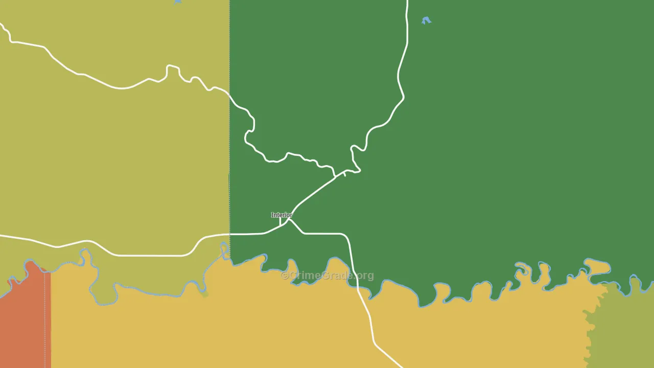 Interior, SD Map of Vehicle Theft Rates