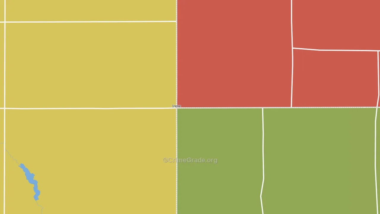Irene, SD Map of Vehicle Theft Rates
