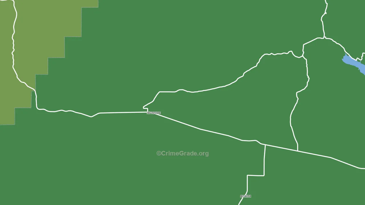 Ironside, OR Map of Vehicle Theft Rates