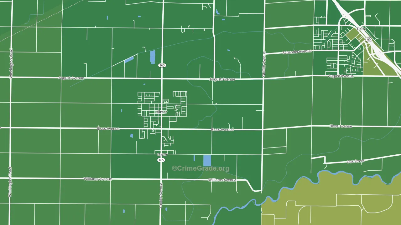 Irwin, CA Map of Vehicle Theft Rates