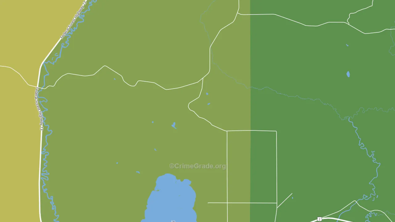 Isabella, MI Map of Vehicle Theft Rates