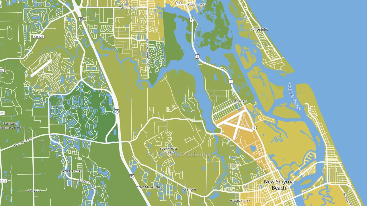 Isleboro, FL Map of Vehicle Theft Rates
