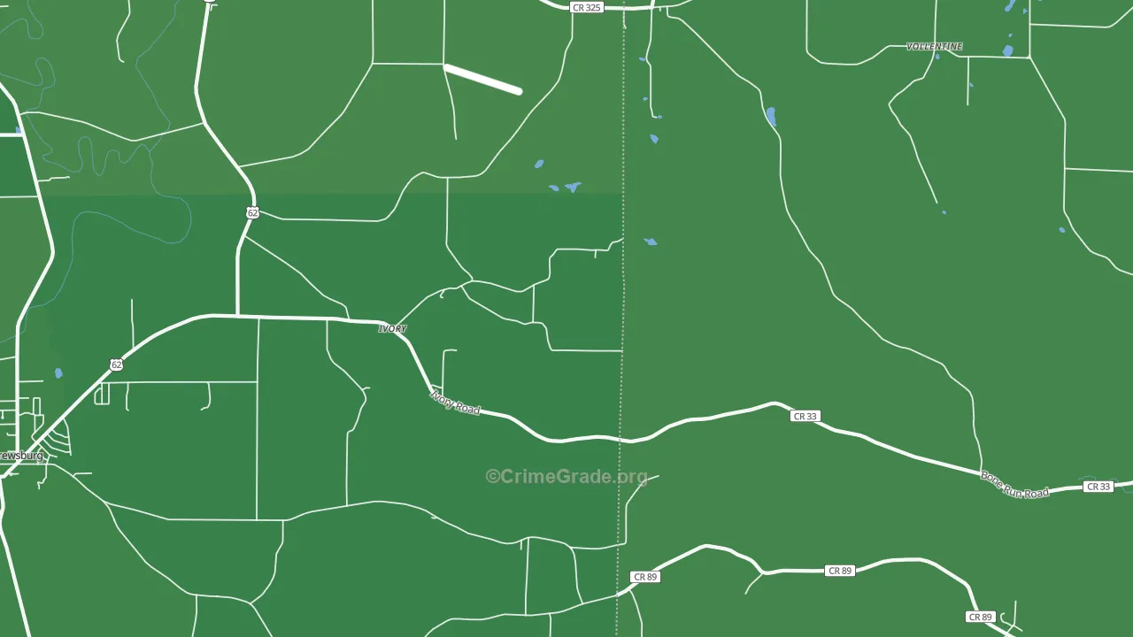 Ivory, NY Map of Vehicle Theft Rates