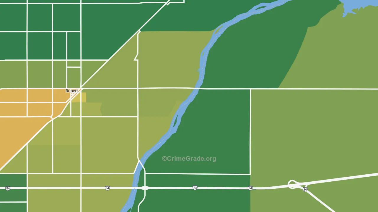 Jackson, ID Map of Vehicle Theft Rates