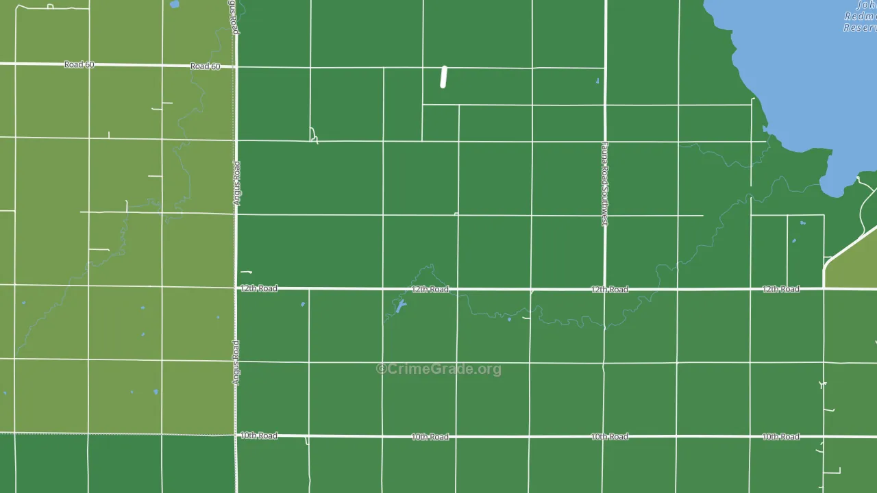 Jacobs Creek Landing, KS Map of Vehicle Theft Rates