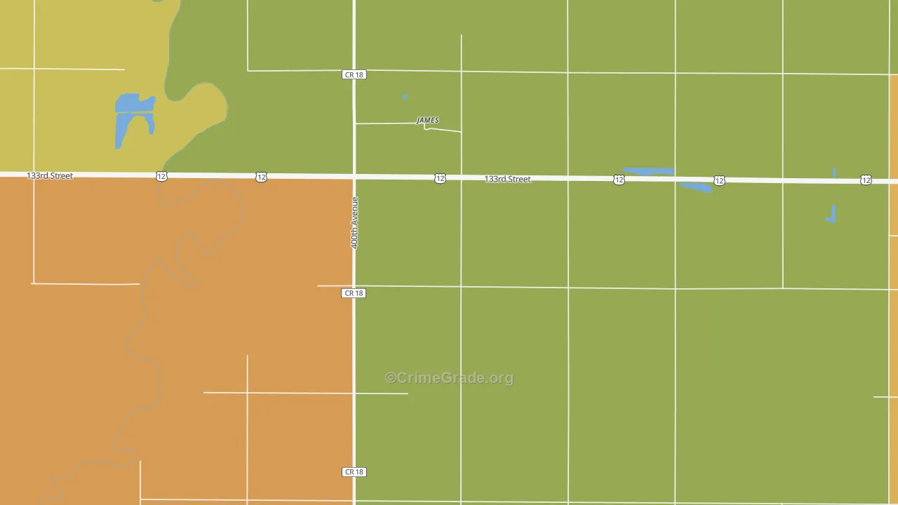 James, SD Map of Vehicle Theft Rates