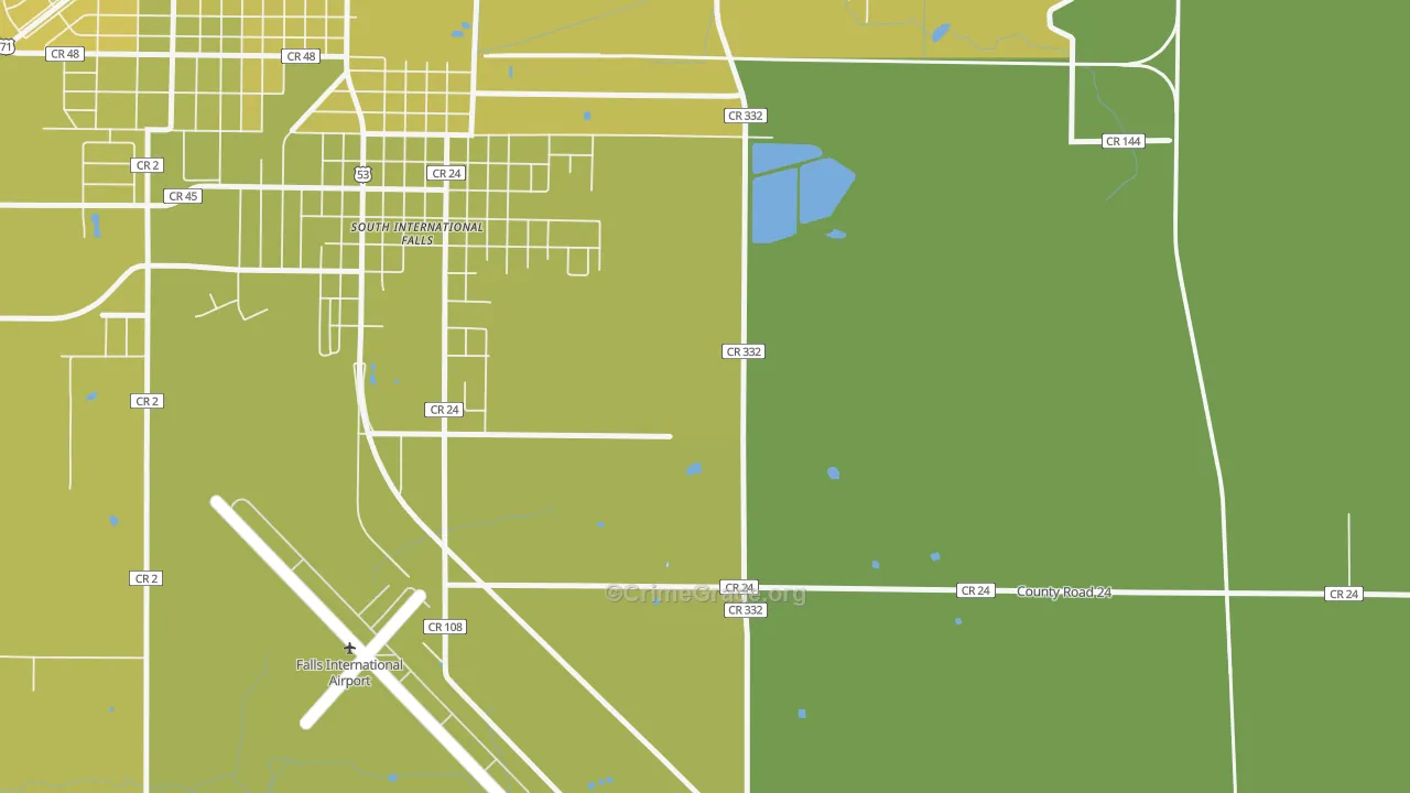Jameson, MN Map of Vehicle Theft Rates