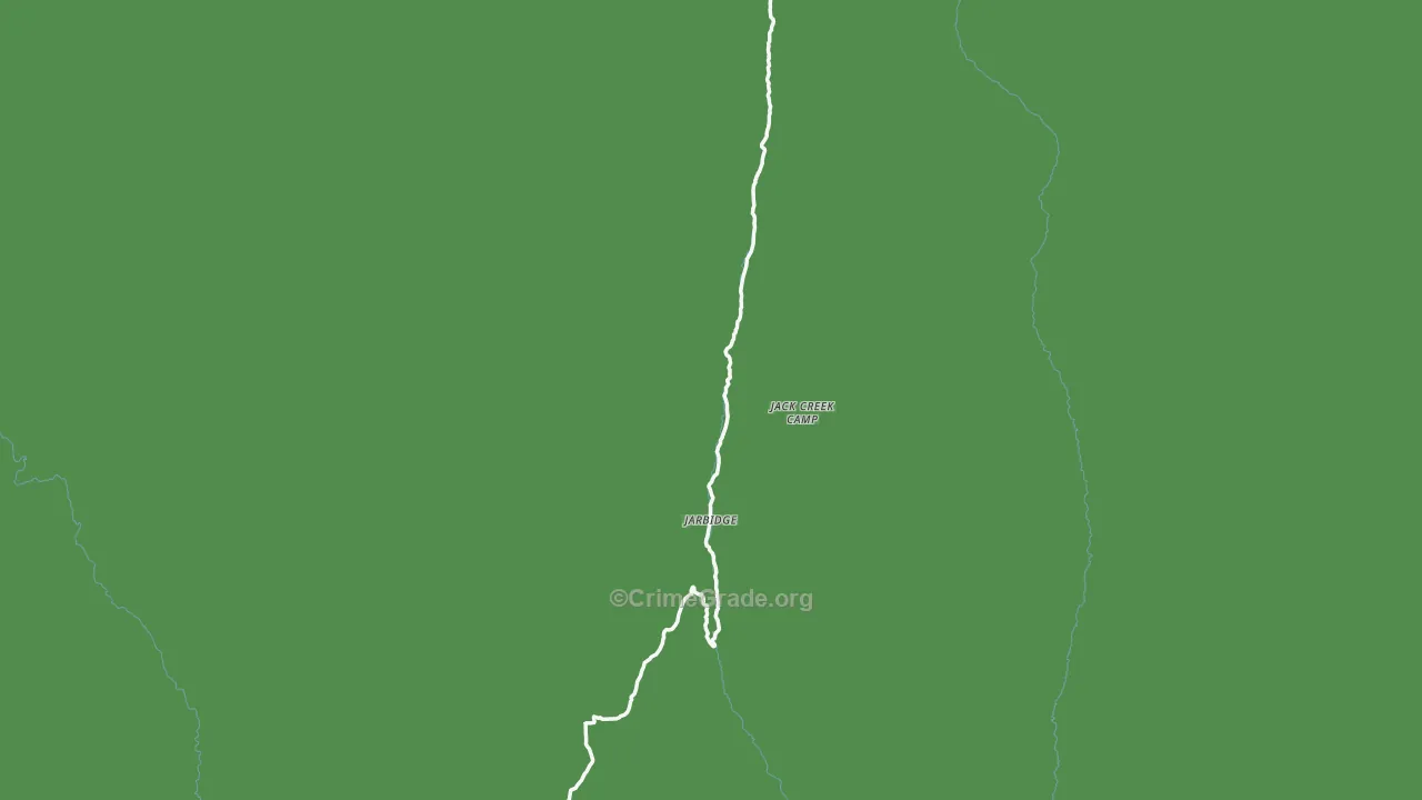 Jarbidge, NV Map of Vehicle Theft Rates