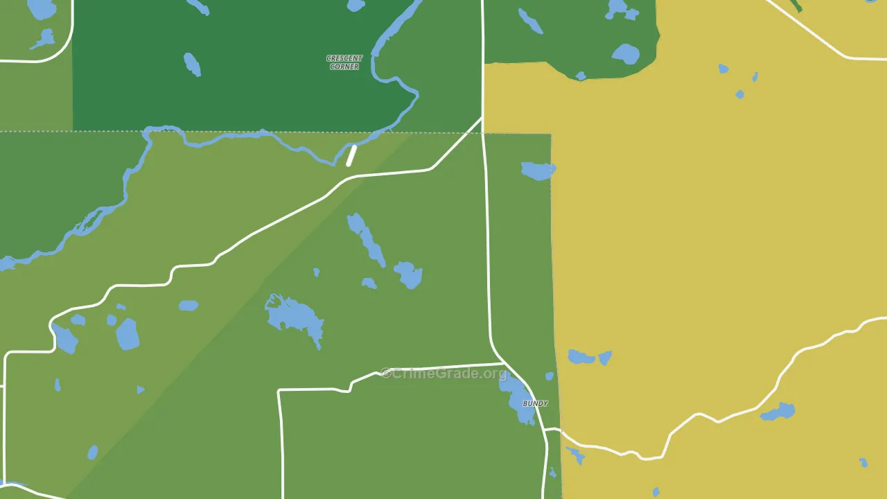 Jeffris, WI Map of Vehicle Theft Rates