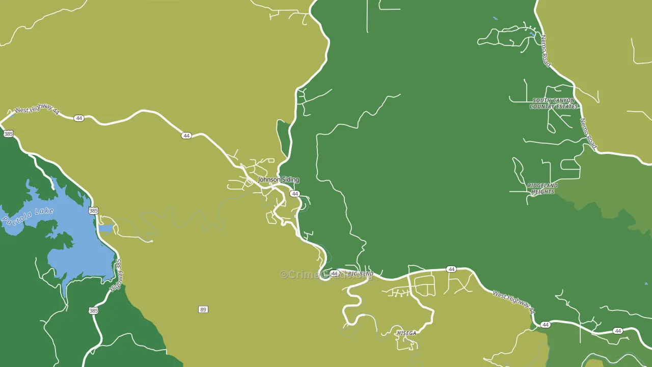 Johnson Siding, SD Map of Vehicle Theft Rates
