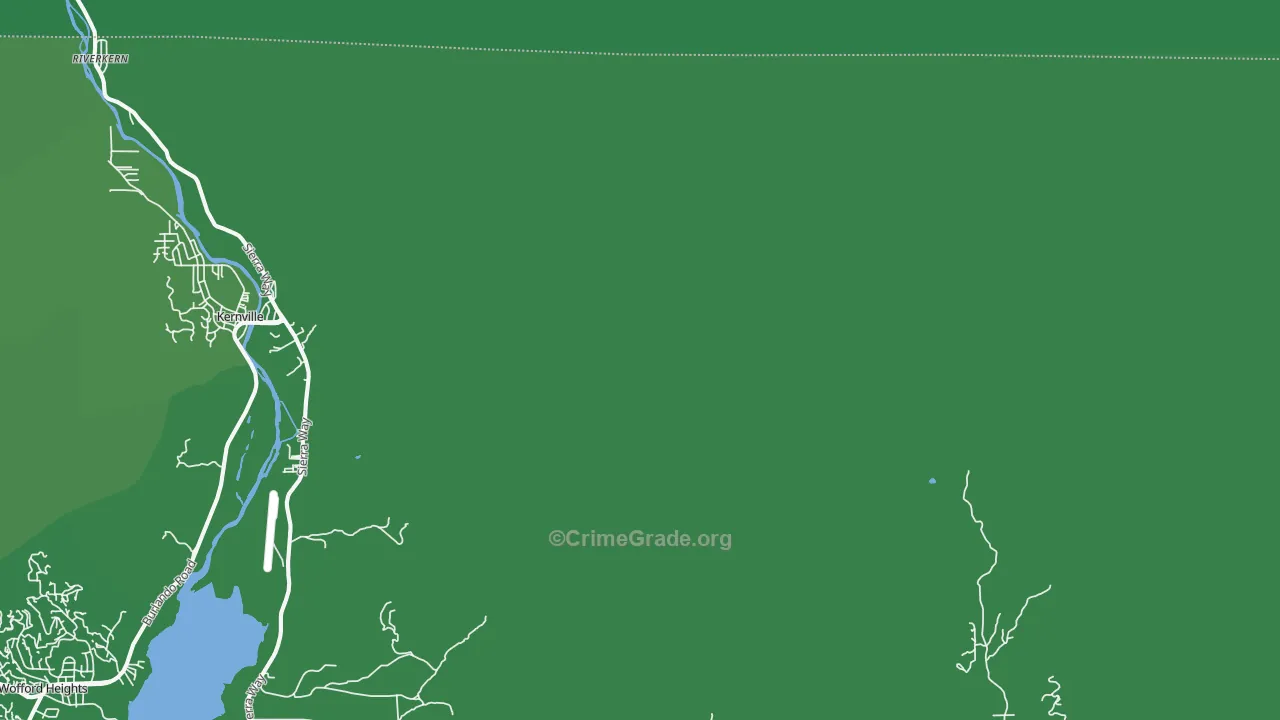Johnsondale, CA Map of Vehicle Theft Rates