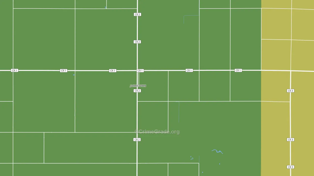 Johnstown, ND Map of Vehicle Theft Rates