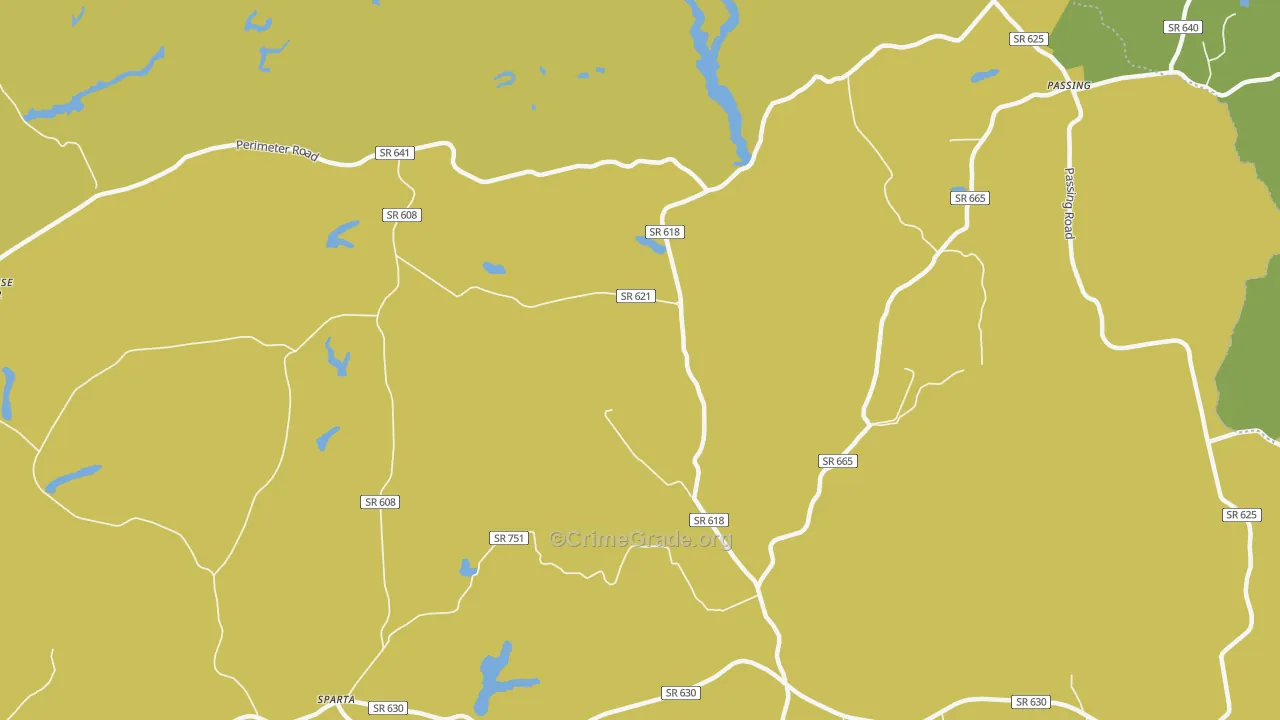 Jones Corner, VA Map of Vehicle Theft Rates