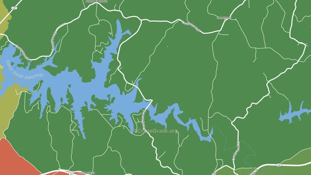 Jonesboro, AL Map of Vehicle Theft Rates