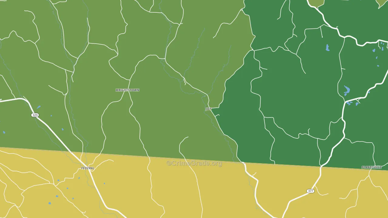 Joy, OH Map of Vehicle Theft Rates