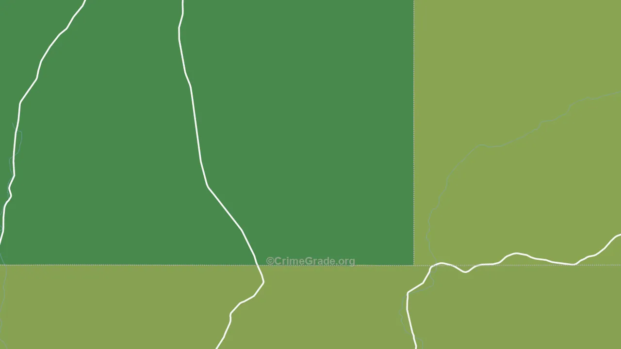Juno, TX Map of Vehicle Theft Rates