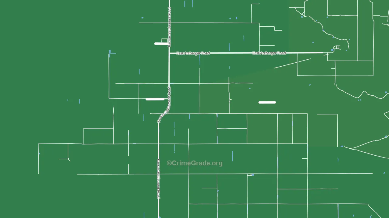 Kansas Settlement, AZ Map of Vehicle Theft Rates