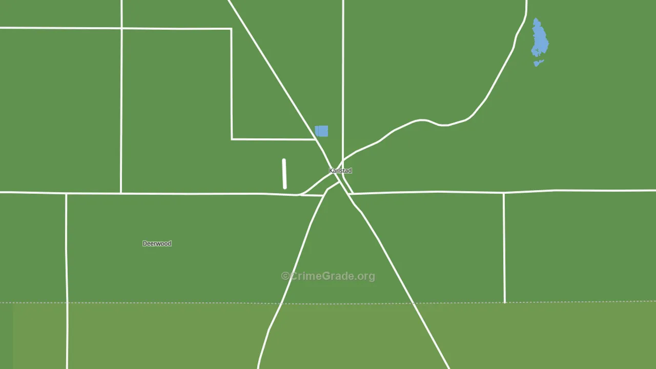 Karlstad, MN Map of Vehicle Theft Rates