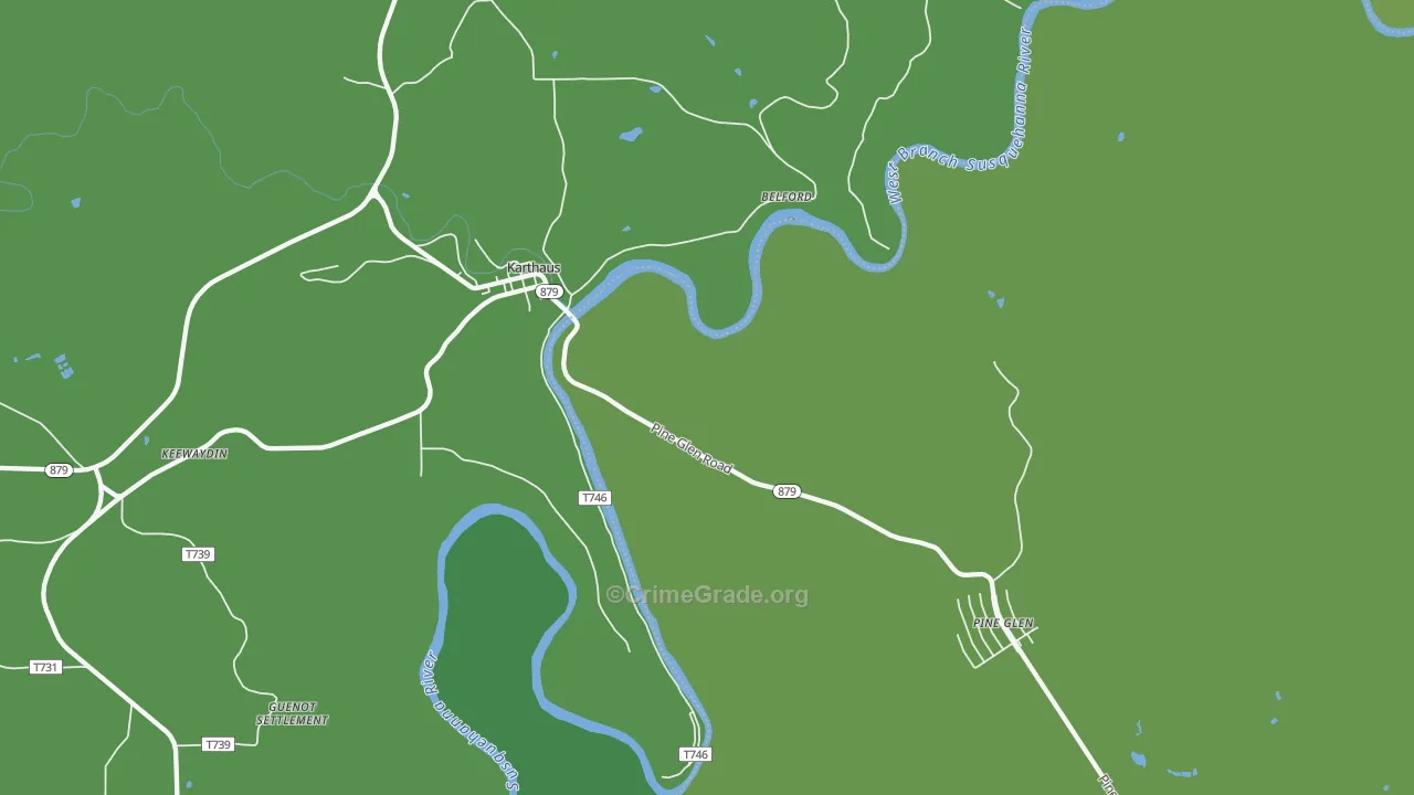 Karthaus, PA Map of Vehicle Theft Rates