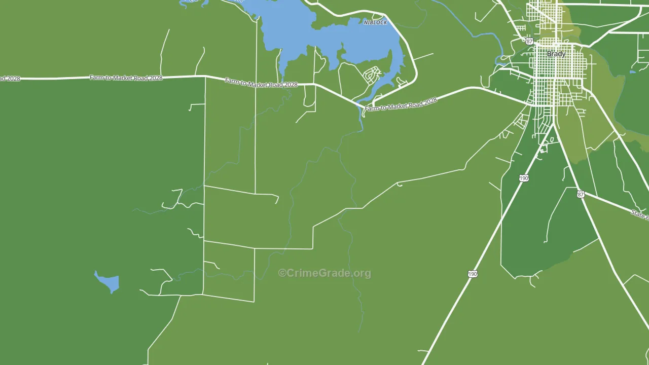 Katemcy, TX Map of Vehicle Theft Rates