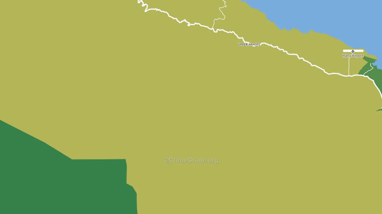 Kaupo, HI Map of Vehicle Theft Rates