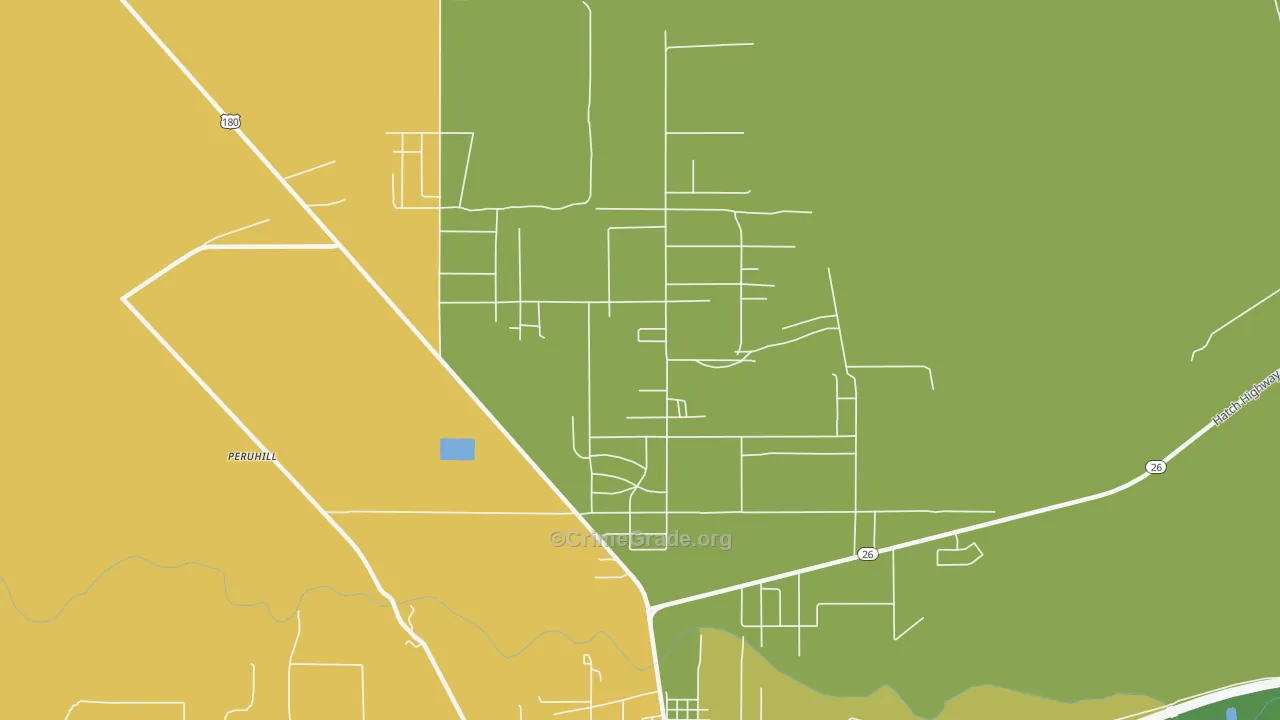 Keeler Farm, NM Map of Vehicle Theft Rates