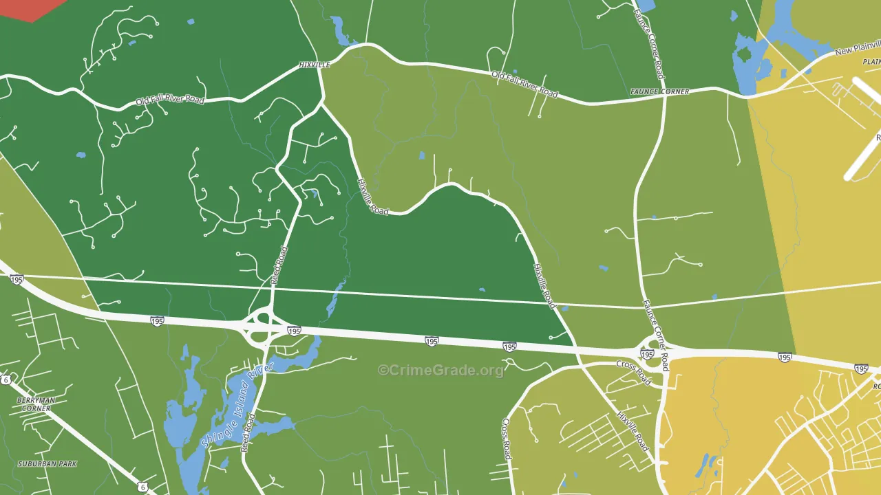 Kempton Croft, MA Map of Vehicle Theft Rates