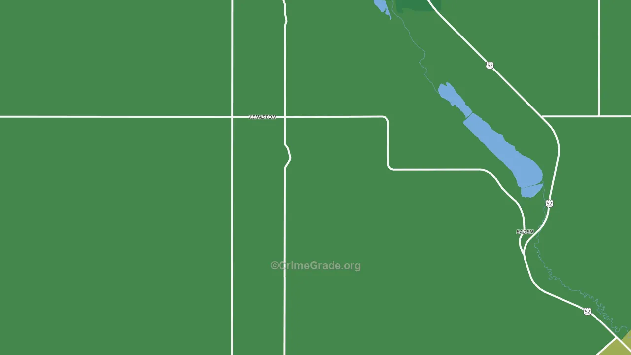 Kenaston, ND Map of Vehicle Theft Rates