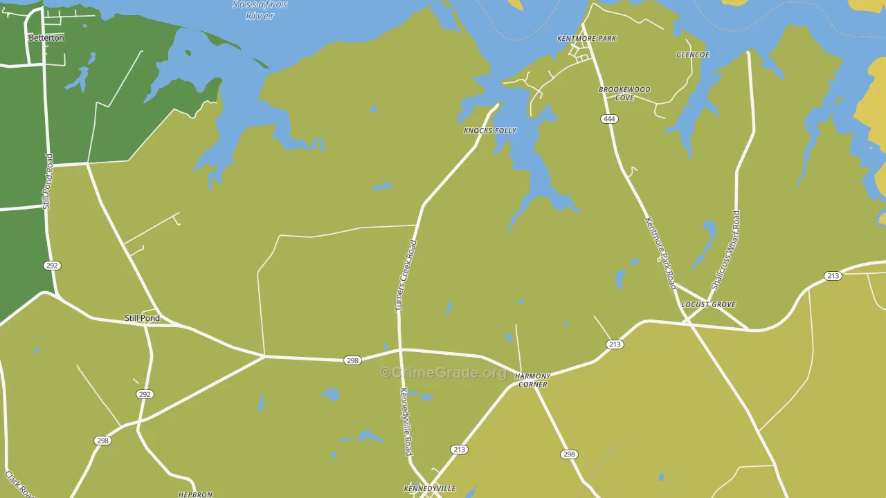 Kentmore Park, MD Map of Vehicle Theft Rates