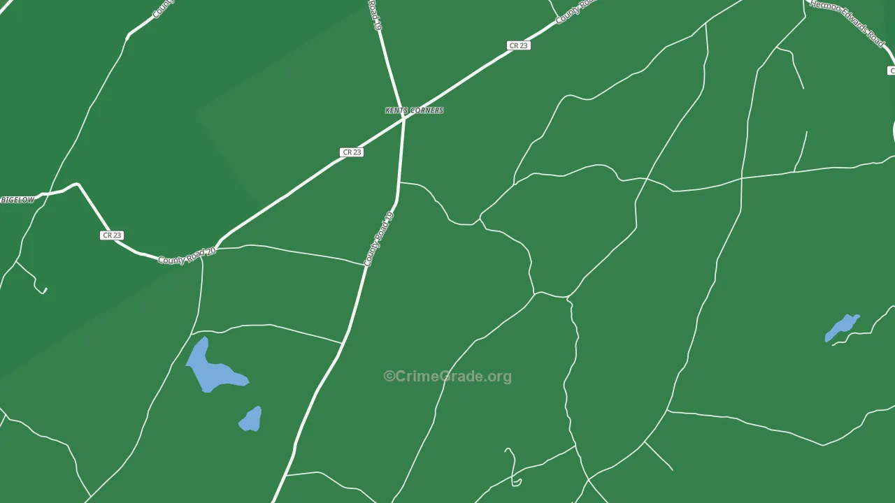Kents Corners, NY Map of Vehicle Theft Rates