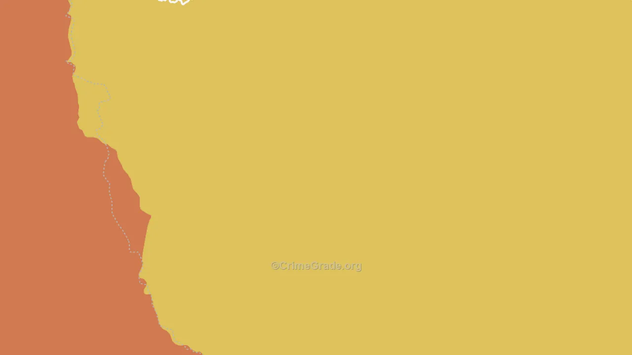 Kingston, NM Map of Vehicle Theft Rates